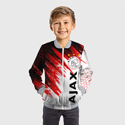 Бомбер детский FC AJAX AMSTERDAM ФК АЯКС, цвет: 3D-серый — фото 2