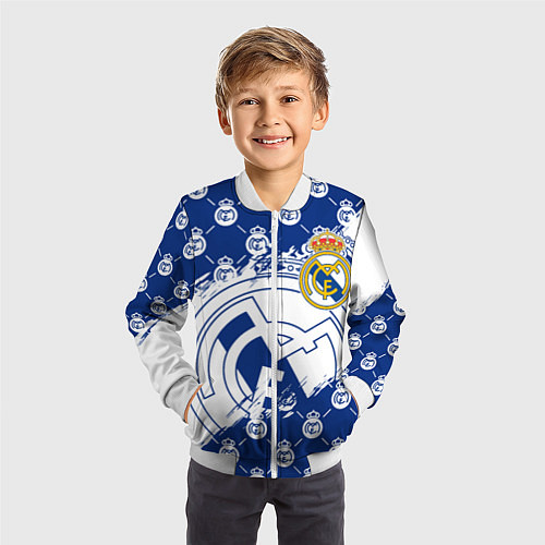 Детский бомбер REAL MADRID РЕАЛ МАДРИД / 3D-Белый – фото 3