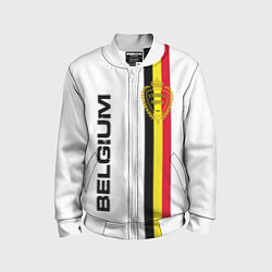 Бомбер детский СБОРНАЯ БЕЛЬГИИ, цвет: 3D-белый