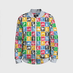 Бомбер детский СПОРТ, цвет: 3D-серый