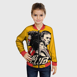 Бомбер детский Бойцовский Клуб Три личности, цвет: 3D-красный — фото 2