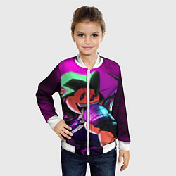 Бомбер детский Бойфренд Boyfriend FNF, цвет: 3D-белый — фото 2