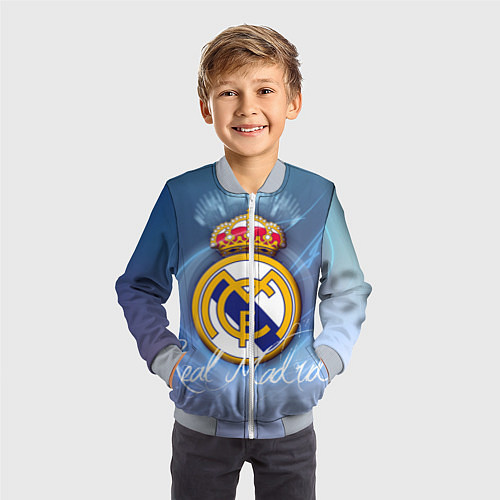 Детский бомбер FC РЕАЛ МАДРИД / 3D-Серый – фото 3
