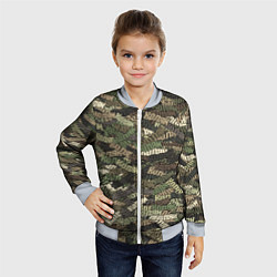 Бомбер детский Именной камуфляж Колян, цвет: 3D-серый — фото 2