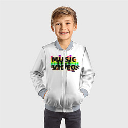 Бомбер детский Merch - DJ MUSICVIDEO, цвет: 3D-серый — фото 2