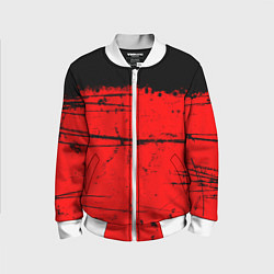 Детский бомбер КРАСНЫЙ ГРАНЖ RED GRUNGE