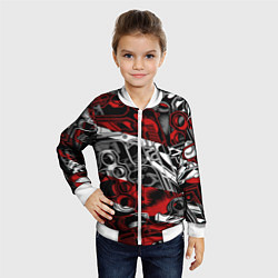 Бомбер детский Оружейный барон, цвет: 3D-белый — фото 2
