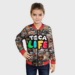 Бомбер детский Toca Life, цвет: 3D-красный — фото 2