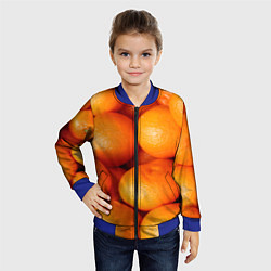 Бомбер детский Мандаринчик чик, цвет: 3D-синий — фото 2
