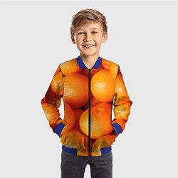 Бомбер детский Мандаринчик чик, цвет: 3D-синий — фото 2