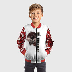Бомбер детский Ходячие Мертвецы 11, цвет: 3D-красный — фото 2