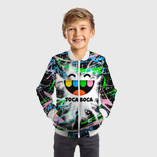 Детский бомбер Toca Boca: Весельчак / 3D-Белый – фото 3