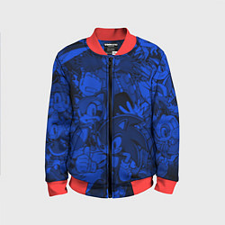 Детский бомбер SONIC BLUE PATTERN СИНИЙ ЁЖ