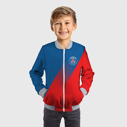 Детский бомбер PSG GRADIENT SPORT UNIFORM / 3D-Серый – фото 3