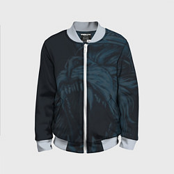 Бомбер детский Zenit lion dark theme, цвет: 3D-серый