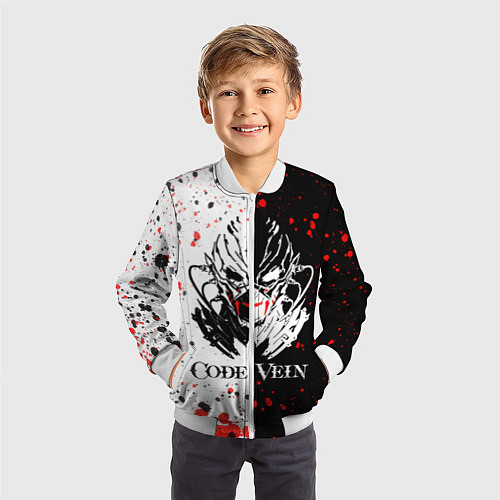 Детский бомбер Code Vein Logo / 3D-Белый – фото 3