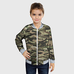 Бомбер детский Именной камуфляж Валера, цвет: 3D-серый — фото 2