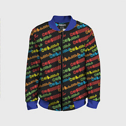 Бомбер детский Спортивный Болид, цвет: 3D-синий