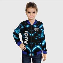 Бомбер детский Audi Neon, цвет: 3D-синий — фото 2