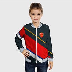 Бомбер детский Arsenal арсенал football, цвет: 3D-серый — фото 2