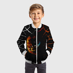 Бомбер детский КЛИНОК РАССЕКАЮЩИЙ ДЕМОНОВ Зеницу Агацума, цвет: 3D-белый — фото 2