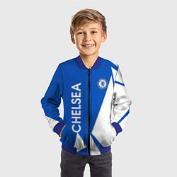 Бомбер детский Челси спорт, цвет: 3D-синий — фото 2