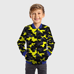 Бомбер детский Black Camo, цвет: 3D-синий — фото 2
