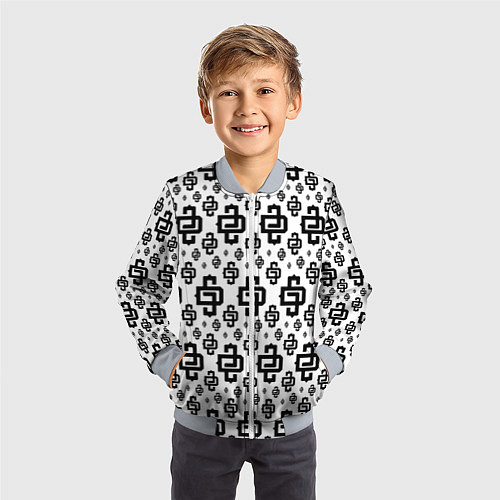 Детский бомбер White Pattern Dope Camo Dope Street Market / 3D-Серый – фото 3