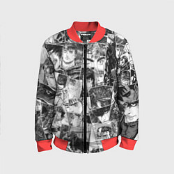 Бомбер детский Berserk pattern, цвет: 3D-красный