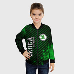 Бомбер детский SKODA Skoda Pro Racing - Арт, цвет: 3D-черный — фото 2