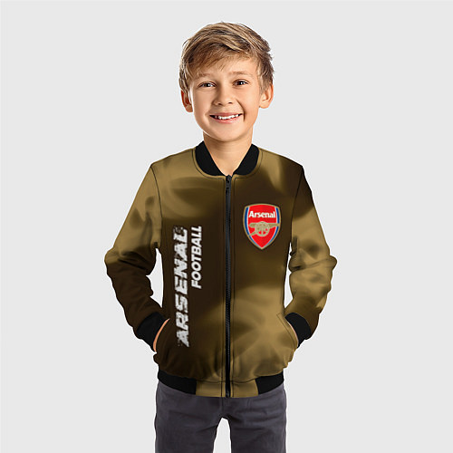 Детский бомбер АРСЕНАЛ Arsenal Football Огонь / 3D-Черный – фото 3