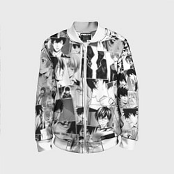 Бомбер детский Psycho Pass pattern, цвет: 3D-белый