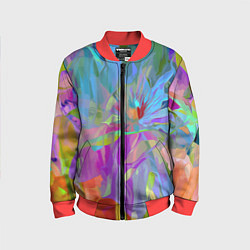 Бомбер детский Abstract color pattern Summer 2022, цвет: 3D-красный