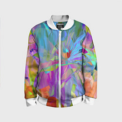 Бомбер детский Abstract color pattern Summer 2022, цвет: 3D-белый