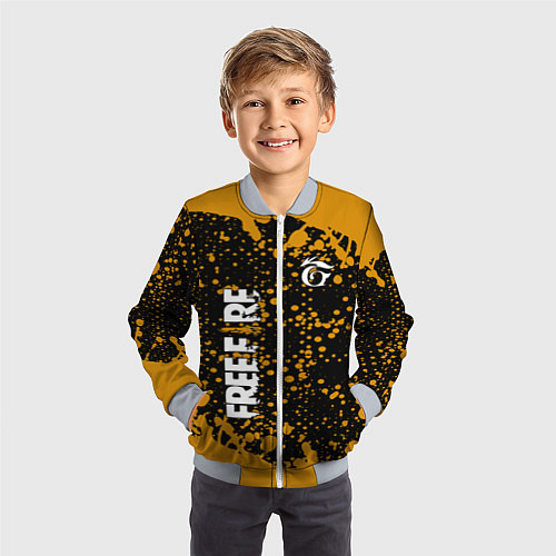 Детский бомбер GARENA FREE FIRE ФРИ ФАЕР / 3D-Серый – фото 3
