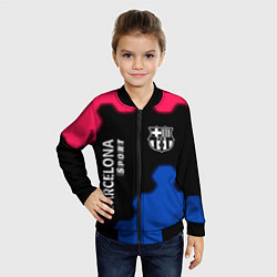 Бомбер детский BARCELONA Sport - Графика, цвет: 3D-черный — фото 2