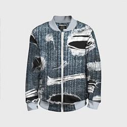 Детский бомбер Джинсовое рваньё Fashion trend