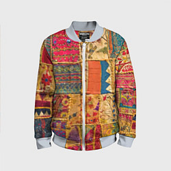 Детский бомбер Пэчворк Лоскутное одеяло Patchwork Quilt