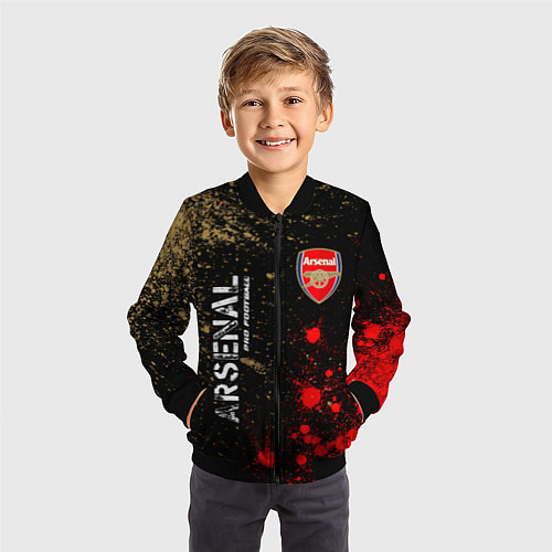 Детский бомбер АРСЕНАЛ Arsenal Pro Football Краска / 3D-Черный – фото 3