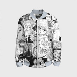 Бомбер детский Hunter x Hunter pattern, цвет: 3D-серый