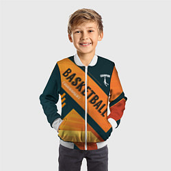 Бомбер детский Basketball Champion, цвет: 3D-белый — фото 2