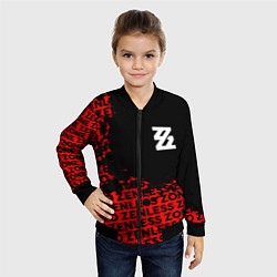 Бомбер детский Zenless Zone Zero капля арт, цвет: 3D-черный — фото 2