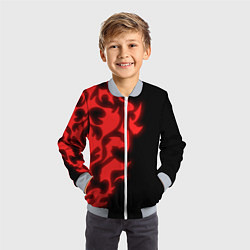 Бомбер детский КРАСНЫЙ ЩИТ ПРОКЛЯТЫЙ, цвет: 3D-серый — фото 2