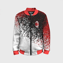 Бомбер детский Ac milan краска, цвет: 3D-красный