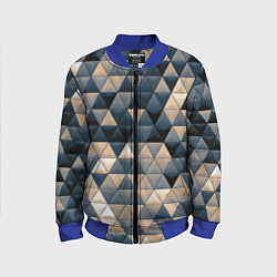Бомбер детский Кибернетическая стена, цвет: 3D-синий