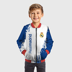 Бомбер детский Реал Мадрид краска, цвет: 3D-красный — фото 2