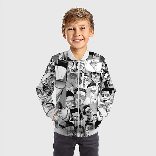 Детский бомбер Путь домохозяина паттерн / 3D-Белый – фото 3