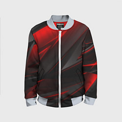 Детский бомбер Red and Black Geometry