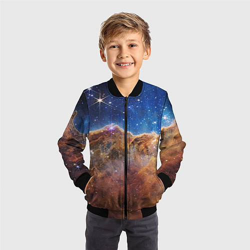 Детский бомбер Туманность Киля / 3D-Черный – фото 3