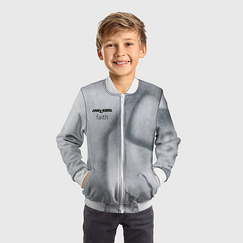 Детский бомбер Faith - The Cure / 3D-Белый – фото 3